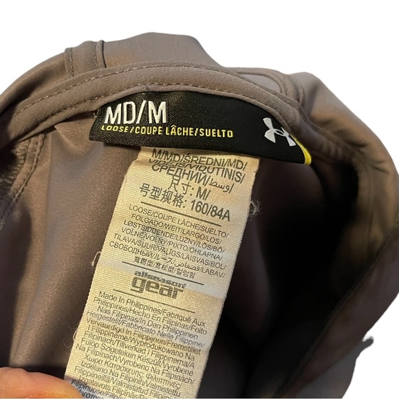 Under Armour Grey Storm 3/4 Zip up with Hood Pull Over Light Athematic Top - Picture 9 of 11